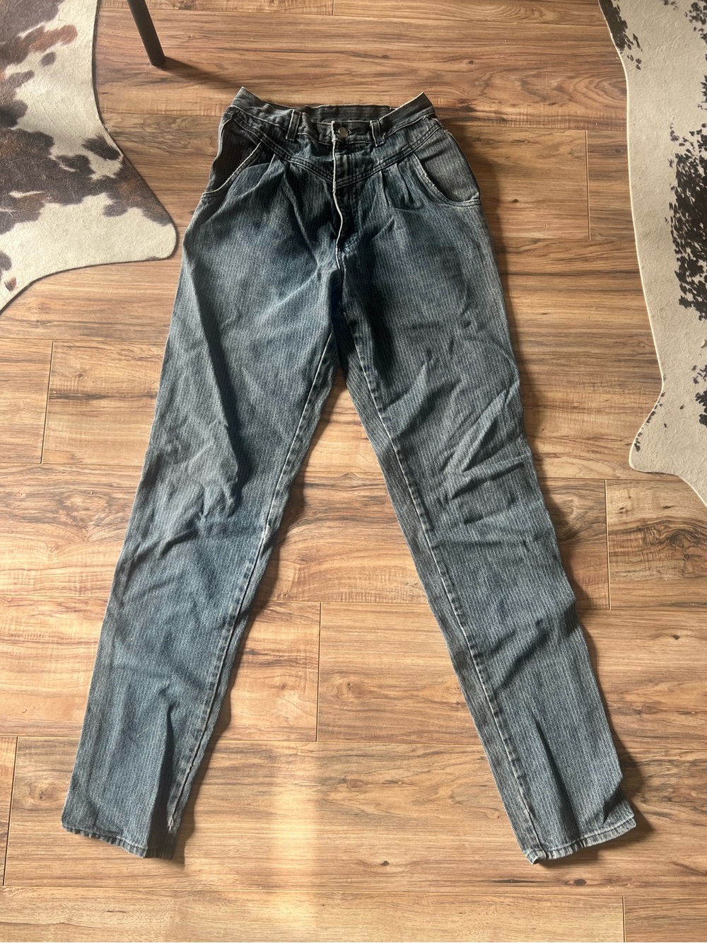 Vintage 1980s Roper high waisted pleated western jean